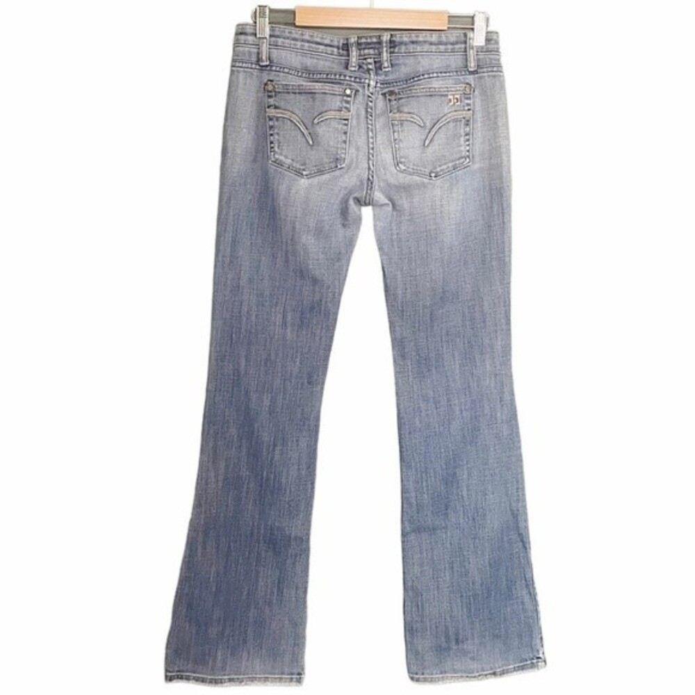 Joe’s Jeans Low Rise Flare Medium Wash Cotton Denim Bootcut Wide Leg Size 28 | 6 - Picture 3 of 14